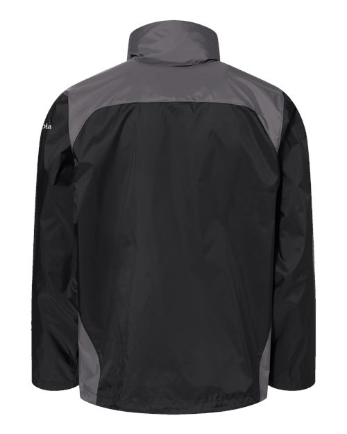 Columbia 212476 Men's Glennaker Lake™ II Rain Jacket - Black/ City Grey - Back
