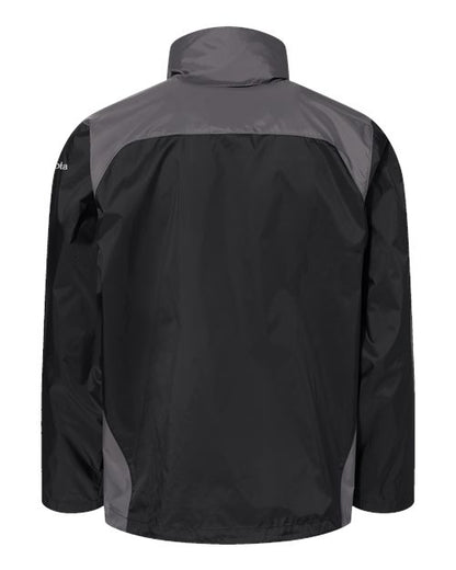 Columbia 212476 Men's Glennaker Lake™ II Rain Jacket - Black/ City Grey - Back