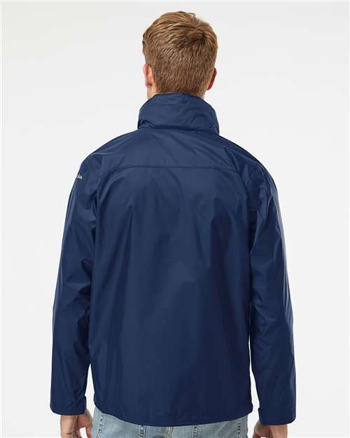 Columbia 212476 Men's Glennaker Lake™ II Rain Jacket - Collegiate Navy - OnModelBack