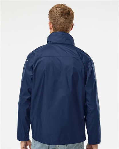 Columbia 212476 Men's Glennaker Lake™ II Rain Jacket - Collegiate Navy - OnModelBack