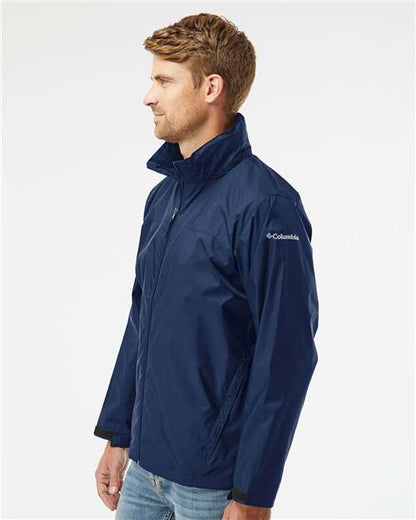 Columbia 212476 Men's Glennaker Lake™ II Rain Jacket - Collegiate Navy - OnModelSide