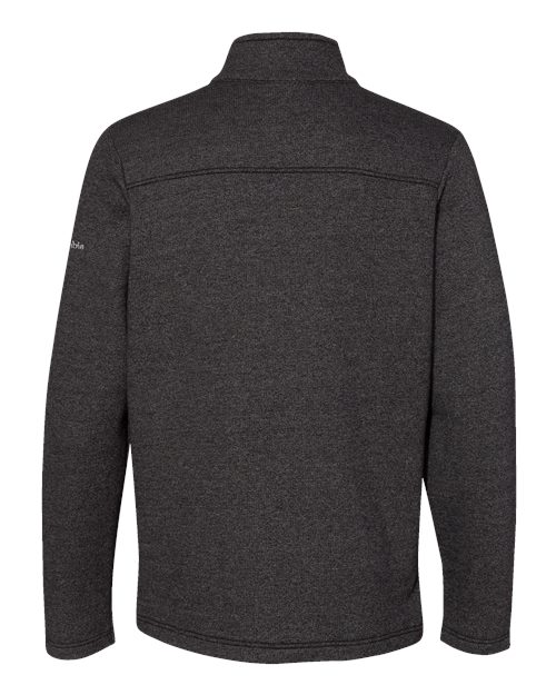 Columbia 212487 Men's Great Hart Mountain™ III Half-Zip Pullover - Black Heather - Back