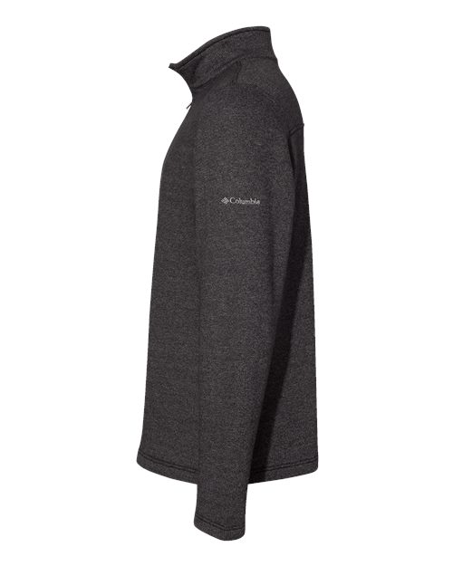 Columbia 212487 Men's Great Hart Mountain™ III Half-Zip Pullover - Black Heather - DirectSide