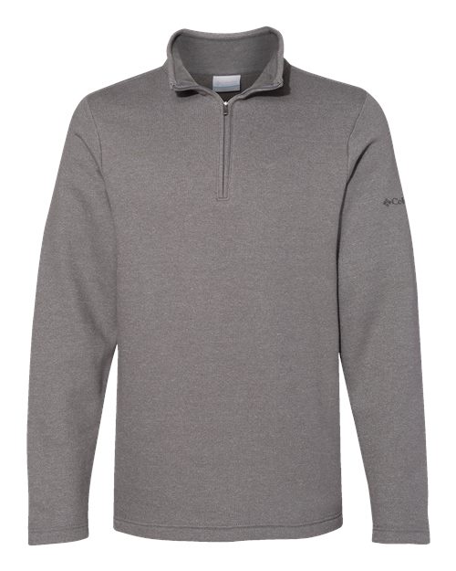 Columbia 212487 Men's Great Hart Mountain™ III Half-Zip Pullover - Boulder Heather - Front