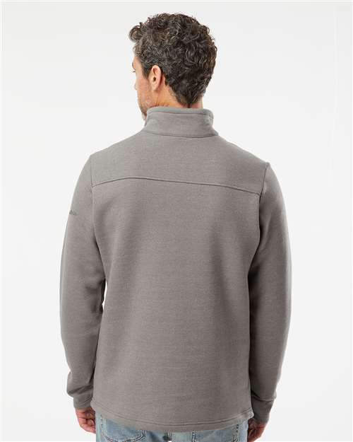 Columbia 212487 Men's Great Hart Mountain™ III Half-Zip Pullover - Boulder Heather - OnModelBack