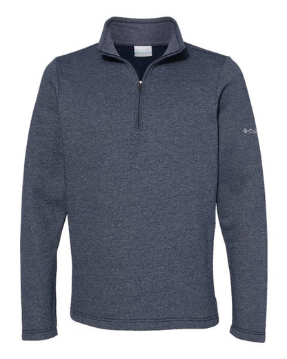 Columbia 212487 Men's Great Hart Mountain™ III Half-Zip Pullover - Collegiate Navy - Front