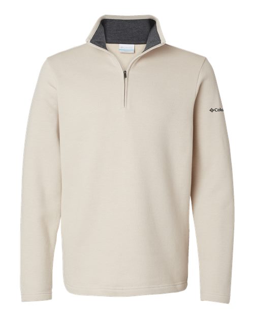 Columbia 212487 Men's Great Hart Mountain™ III Half-Zip Pullover - Dark Stone Heather - Front