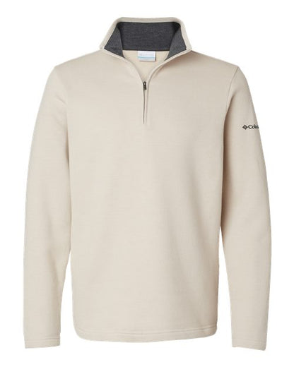 Columbia 212487 Men's Great Hart Mountain™ III Half-Zip Pullover - Dark Stone Heather - Front