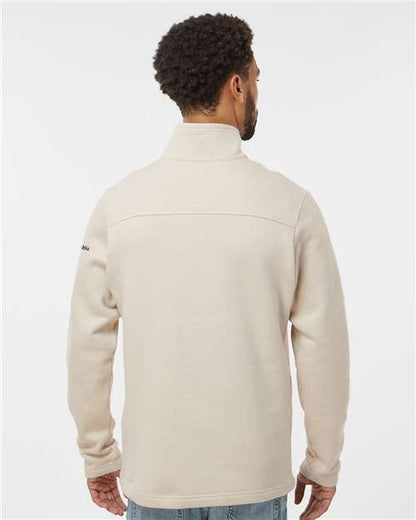 Columbia 212487 Men's Great Hart Mountain™ III Half-Zip Pullover - Dark Stone Heather - OnModelBack