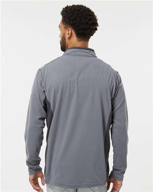 Columbia 212469 Men's Klamath Range™ II Half-Zip Pullover - City Grey/ Shark - OnModelBack