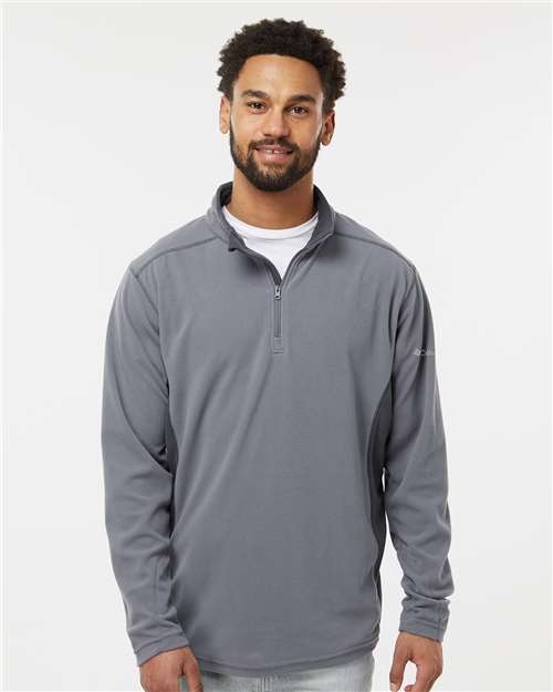 Columbia 212469 Men's Klamath Range™ II Half-Zip Pullover - City Grey/ Shark - OnModelFront
