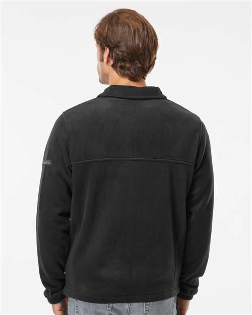 Columbia 212478 Men's Steens Mountain™ Full Zip 2.0 Jacket - Black - OnModelBack
