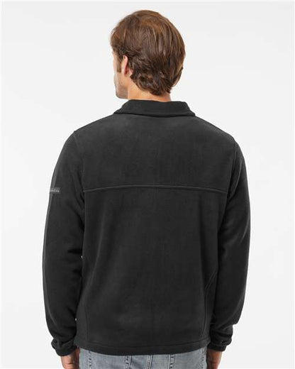 Columbia 212478 Men's Steens Mountain™ Full Zip 2.0 Jacket - Black - OnModelBack