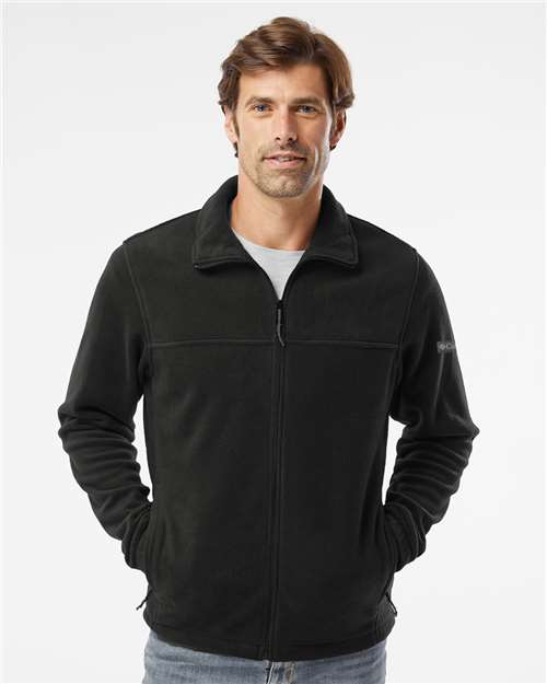 Columbia 212478 Men's Steens Mountain™ Full Zip 2.0 Jacket - Black - OnModelFront