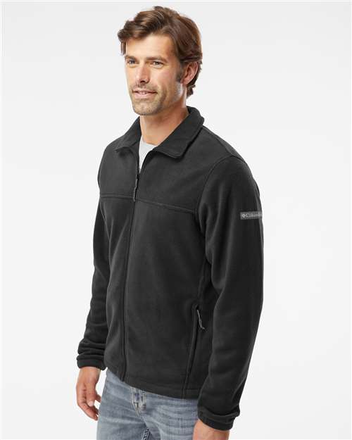 Columbia 212478 Men's Steens Mountain™ Full Zip 2.0 Jacket - Black - OnModelSide