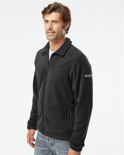 Columbia 212478 Men's Steens Mountain™ Full Zip 2.0 Jacket - Black - OnModelSide