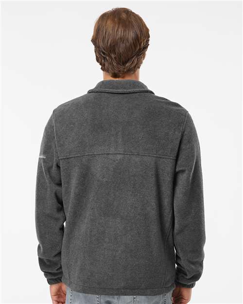 Columbia 212478 Men's Steens Mountain™ Full Zip 2.0 Jacket - Charcoal Heather - OnModelBack