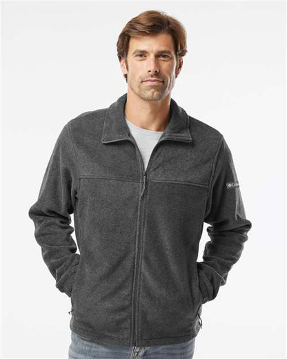 Columbia 212478 Men's Steens Mountain™ Full Zip 2.0 Jacket - Charcoal Heather - OnModelFront