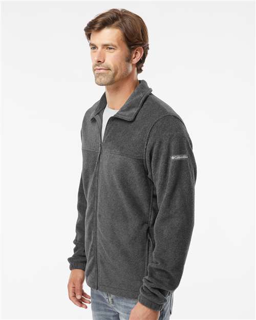 Columbia 212478 Men's Steens Mountain™ Full Zip 2.0 Jacket - Charcoal Heather - OnModelSide