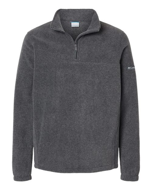 Columbia 212486 Men's Steens Mountain™ Fleece Half-Zip Pullover - Charcoal Heather - Front
