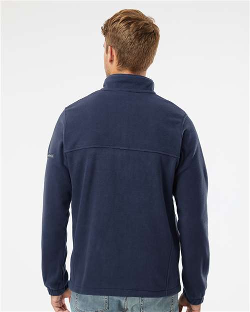 Columbia 212486 Men's Steens Mountain™ Fleece Half-Zip Pullover - Collegiate Navy - OnModelBack