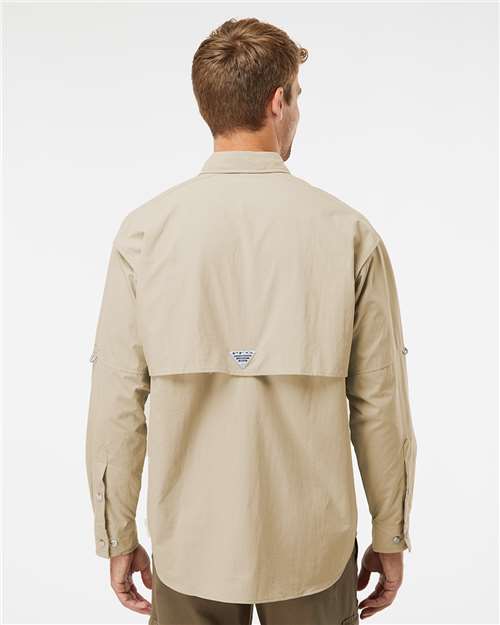 Columbia 212463 Men's PFG Bahama™ II Shirt - Fossil - OnModelBack