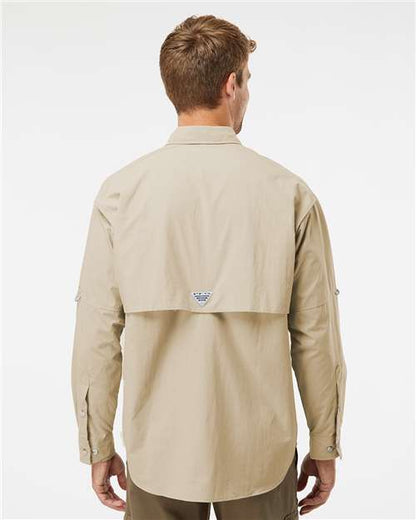 Columbia 212463 Men's PFG Bahama™ II Shirt - Fossil - OnModelBack