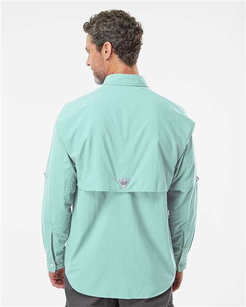 Columbia 212463 Men's PFG Bahama™ II Shirt - Gulf Stream - OnModelBack