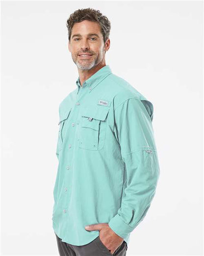 Columbia 212463 Men's PFG Bahama™ II Shirt - Gulf Stream - OnModelSide