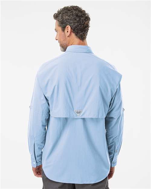 Columbia 212463 Men's PFG Bahama™ II Shirt - Sail - OnModelBack