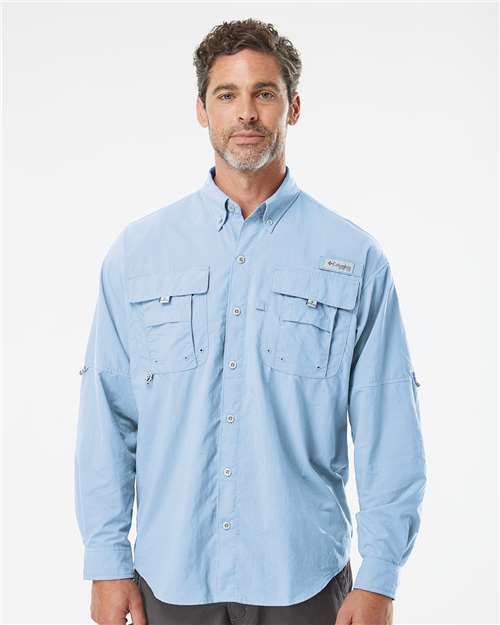Columbia 212463 Men's PFG Bahama™ II Shirt - Sail - OnModelFront