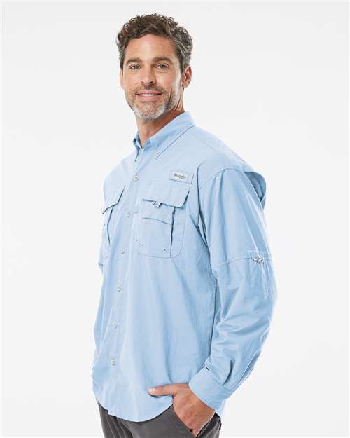 Columbia 212463 Men's PFG Bahama™ II Shirt - Sail - OnModelSide