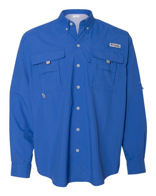 Columbia 212463 Men's PFG Bahama™ II Shirt - Vivid Blue - Front