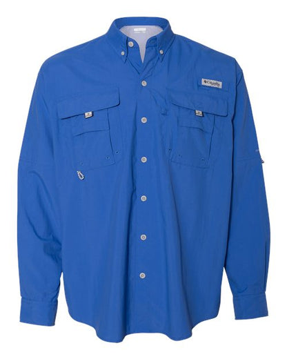 Columbia 212463 Men's PFG Bahama™ II Shirt - Vivid Blue - Front