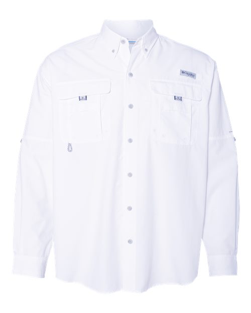 Columbia 212463 Men's PFG Bahama™ II Shirt - White - Front