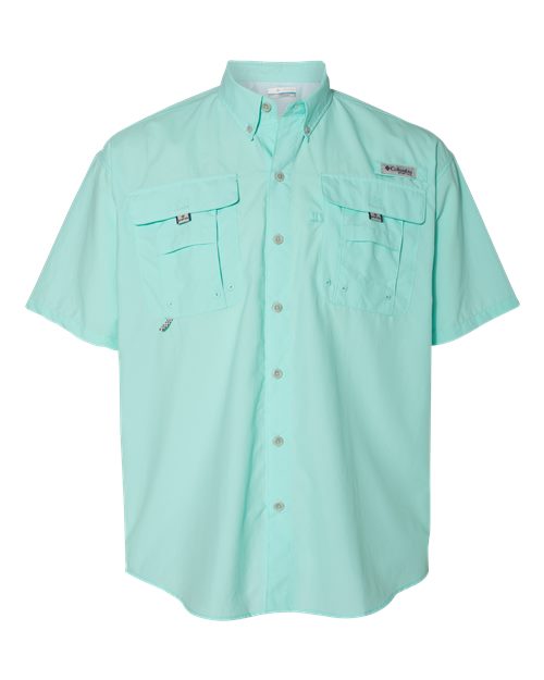 Columbia 212464 Men's PFG Bahama™ II Short Sleeve Shirt - Gulf Stream - Front
