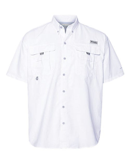 Columbia 212464 Men's PFG Bahama™ II Short Sleeve Shirt - White - Front