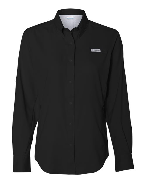 Columbia 212465 Women's PFG Tamiami™ II Shirt - Black - Front