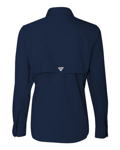 Columbia 212465 Women's PFG Tamiami™ II Shirt - Collegiate Navy - Back
