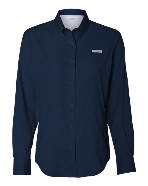 Columbia 212465 Women's PFG Tamiami™ II Shirt - Collegiate Navy - Front