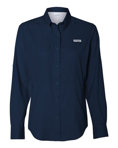 Columbia 212465 Women's PFG Tamiami™ II Shirt - Collegiate Navy - Front