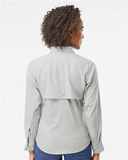 Columbia 212465 Women's PFG Tamiami™ II Shirt - Cool Grey - OnModelBack