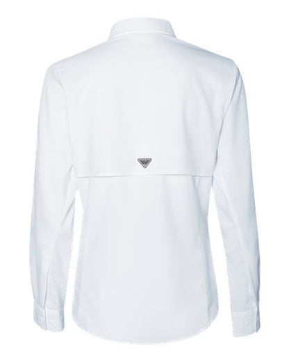Columbia 212465 Women's PFG Tamiami™ II Shirt - White - Back