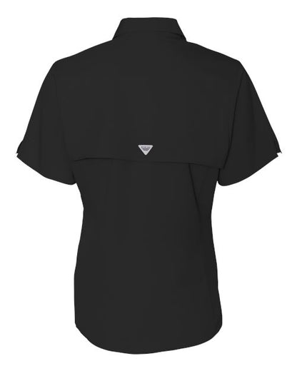 Columbia 212466 Women's PFG Tamiami™ II Short Sleeve Shirt - Black - Back