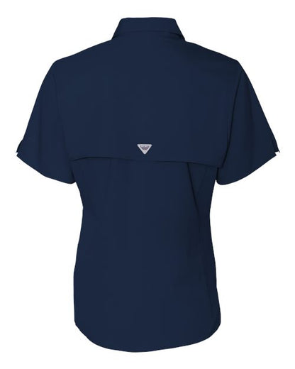 Columbia 212466 Women's PFG Tamiami™ II Short Sleeve Shirt - Collegiate Navy - Back