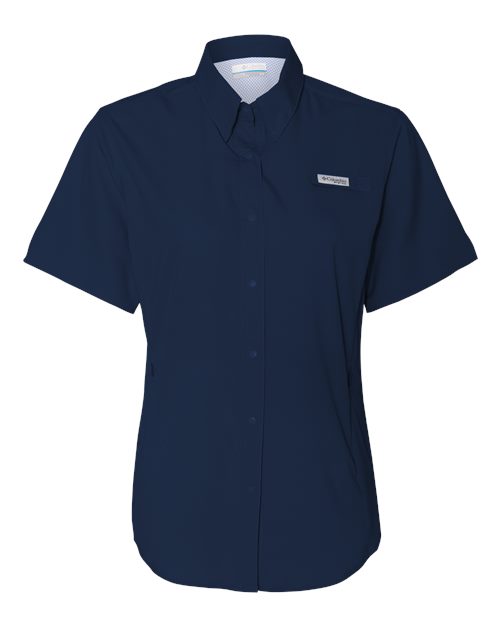 Columbia 212466 Women's PFG Tamiami™ II Short Sleeve Shirt - Collegiate Navy - Front