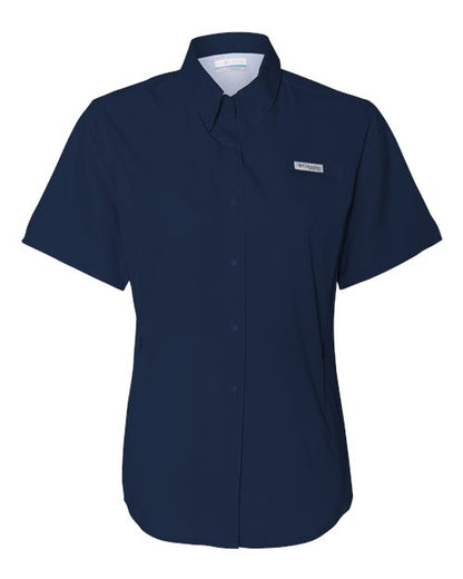 Columbia 212466 Women's PFG Tamiami™ II Short Sleeve Shirt - Collegiate Navy - Front
