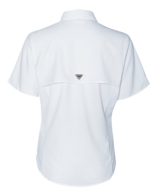 Columbia 212466 Women's PFG Tamiami™ II Short Sleeve Shirt - White - Back