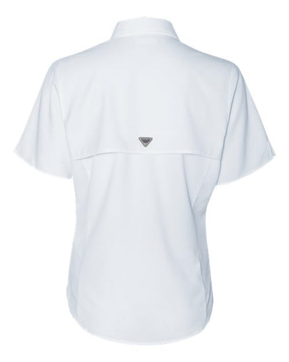 Columbia 212466 Women's PFG Tamiami™ II Short Sleeve Shirt - White - Back