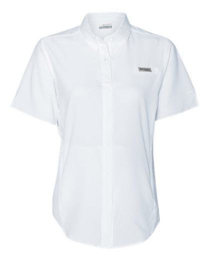 Columbia 212466 Women's PFG Tamiami™ II Short Sleeve Shirt - White - Front